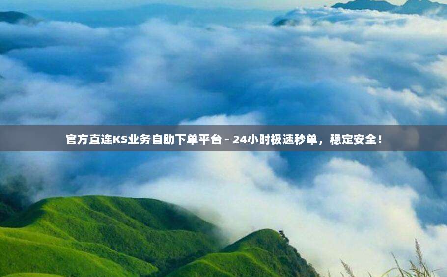 官方直连KS业务自助下单平台 - 24小时极速秒单，稳定安全！