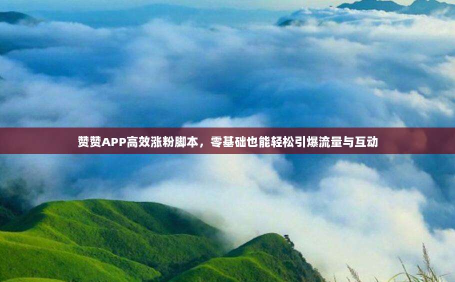 赞赞APP高效涨粉脚本，零基础也能轻松引爆流量与互动